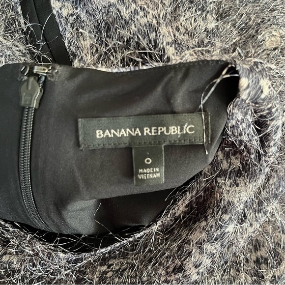 Banana Republic Snake Print Eyelash Sheath Dress Short Sleeve Women’s Size 0 - Picture 5 of 8